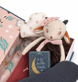 Moulin Roty Moulin Roty Sleep Tight book with cuddly sheep Réglisse