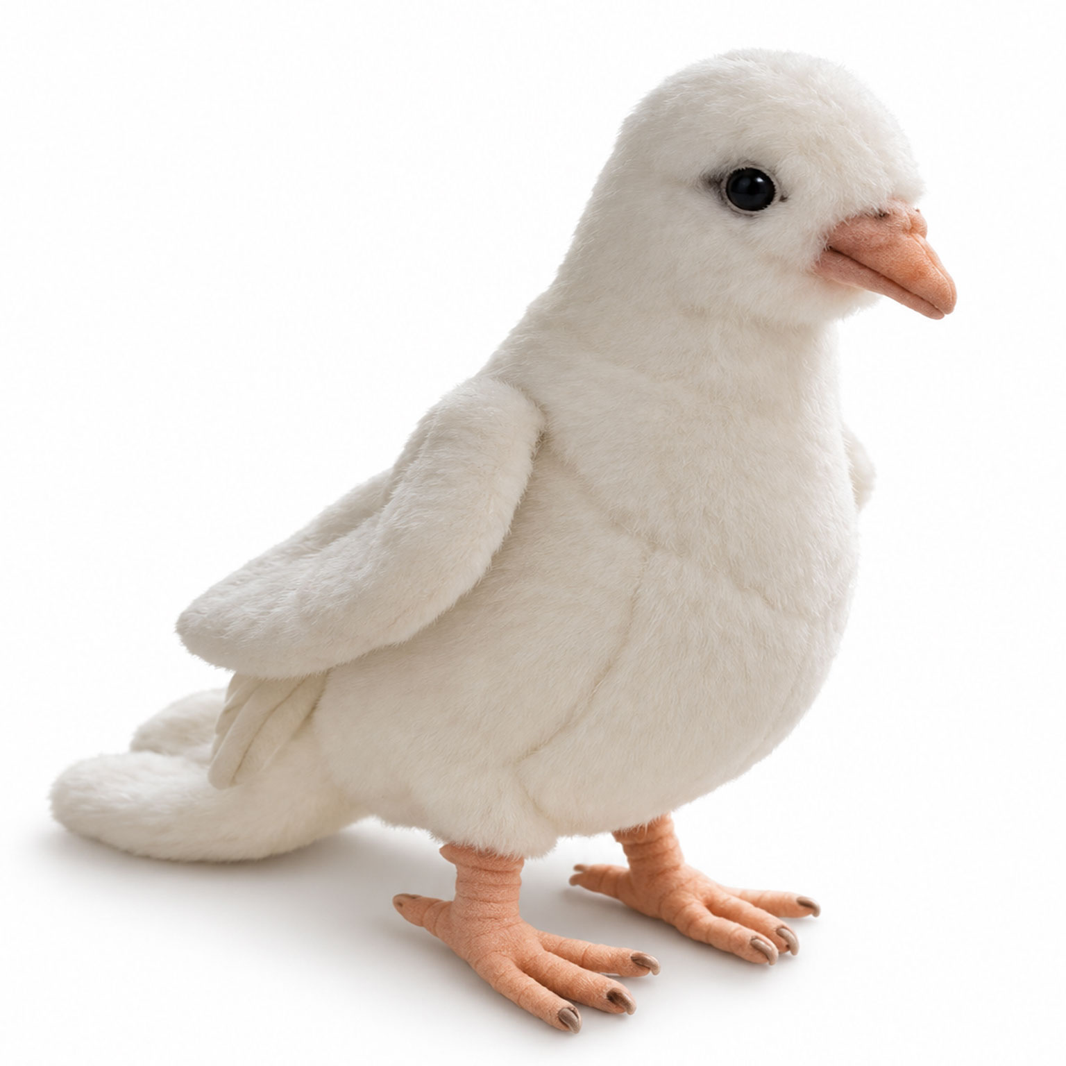 Hansa knuffels Knuffelduif Hansa witte knuffelduif