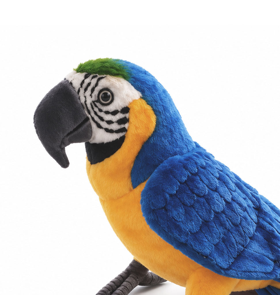 Hansa knuffels Hansa Creation blauw-gele ara