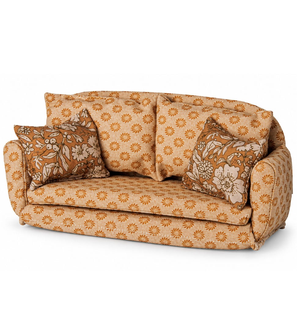 Maileg Maileg sofa bed / sofa bed with cushions / ochre