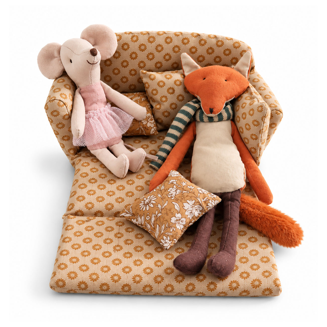 Maileg Maileg Schlafsofa / Schlafsofa mit Kissen / ocker