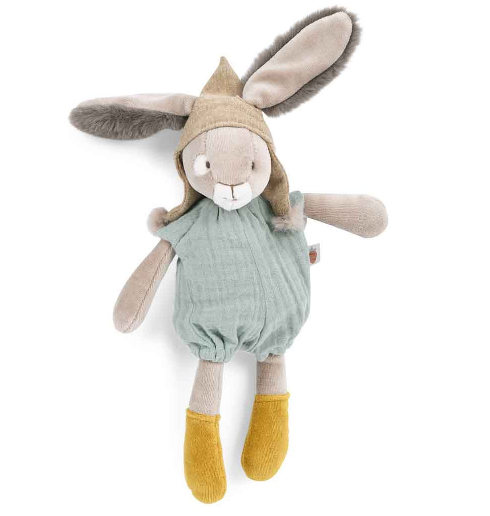 Moulin Roty Moulin Roty knuffelkonijntje Petit lapin sauge Trois petits lapins