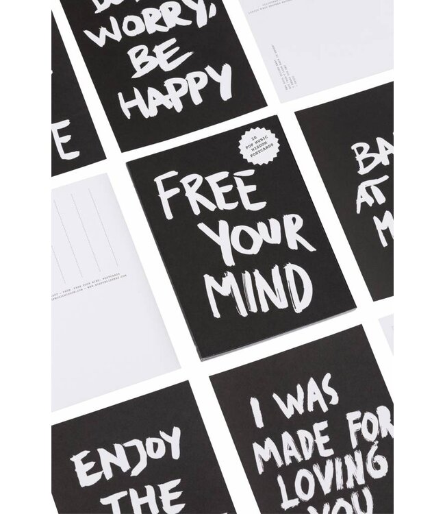 Free Your Mind Postcard Block