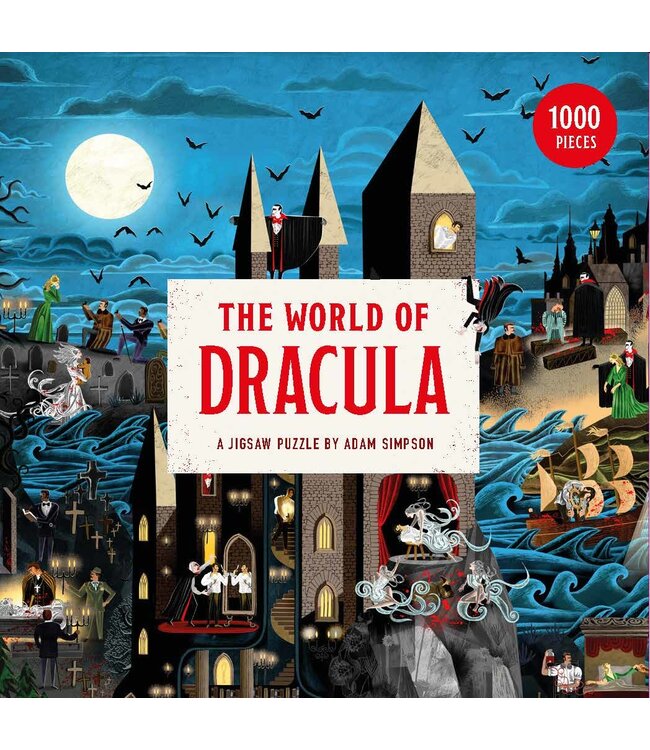 Laurence King Puzzle 1000 Pezzi Il Mondo Del Conte Dracula - Bram Stoker, Multicolore