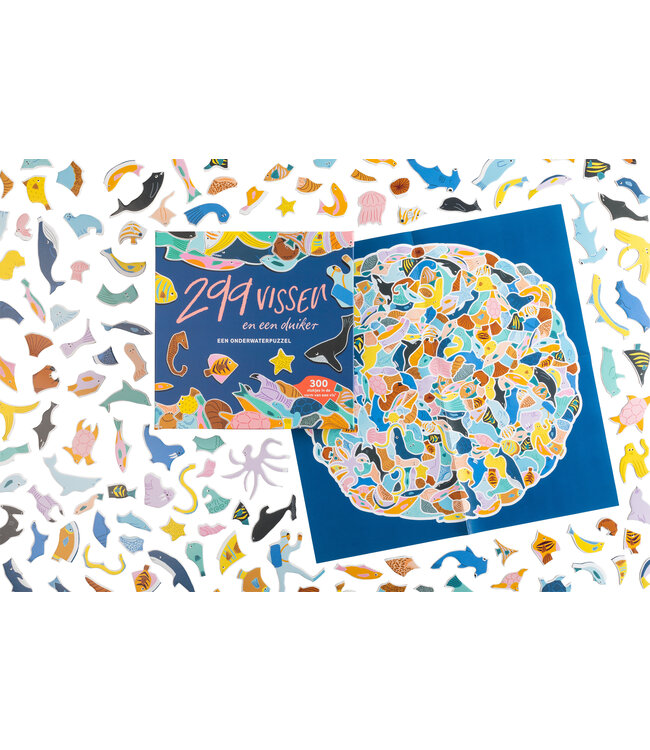 299 vissen (en één duiker)