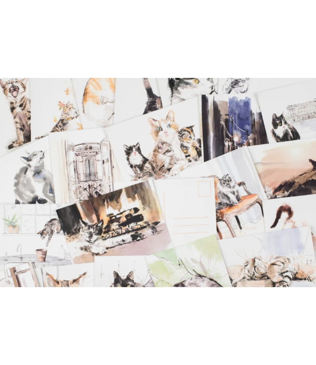 For the Love of Cats: 25 Postcards