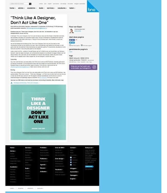 Think Like A Designer Don't Act Like One (ENG)