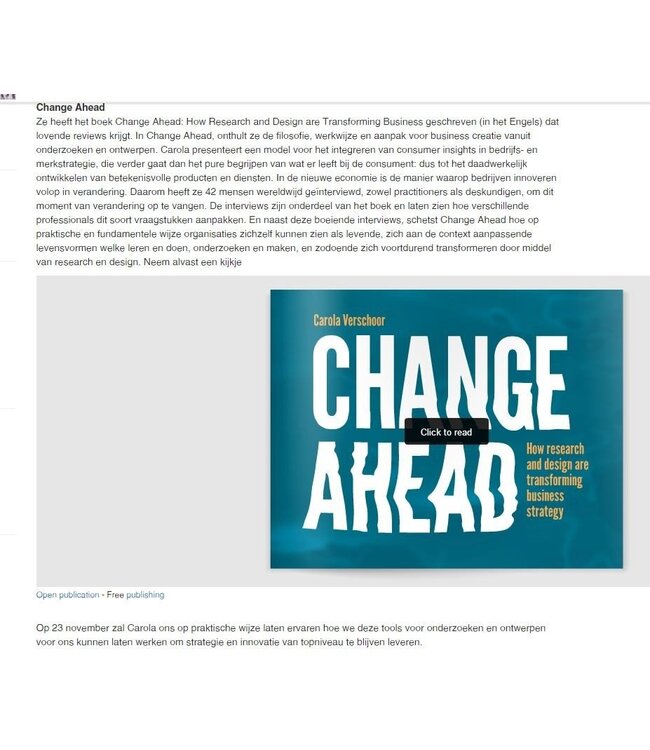 Change Ahead