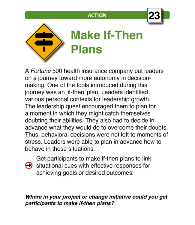 Transformation Tactics