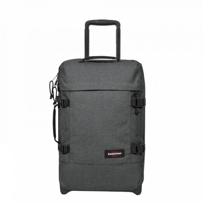Eastpak Eastpak Tranverz S Black Denim Handbagage reistas met wieltjes
