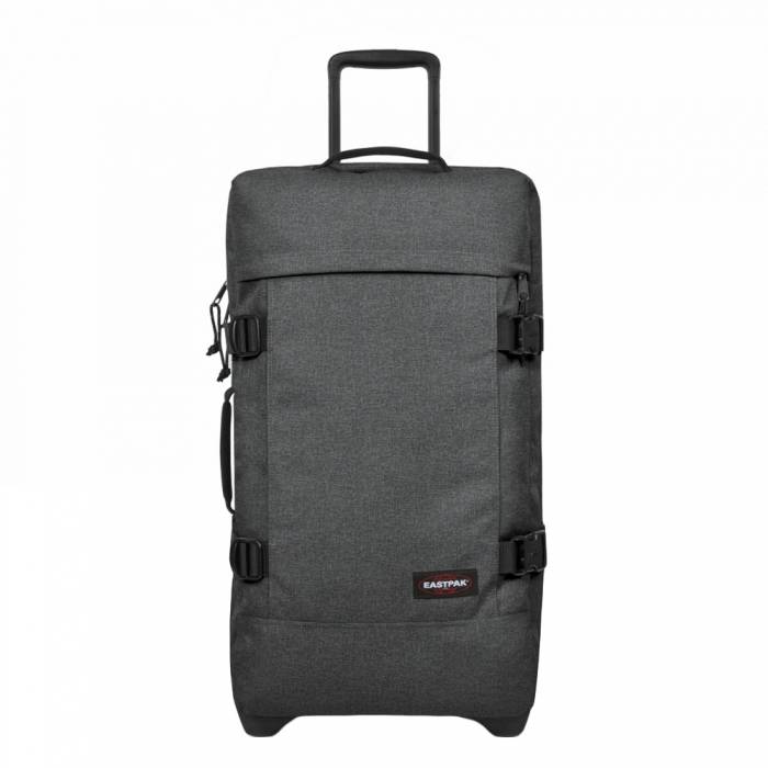 Eastpak Eastpak Tranverz M Black Denim reistas met trolley 78 liter reistrolley lichtgewicht