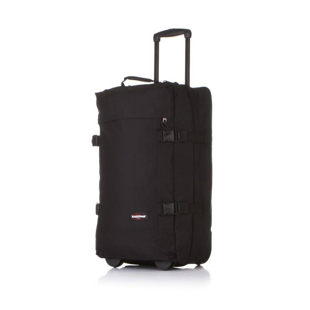 Eastpak Eastpak Tranverz S Black Handbagage reistas met trolleysysteem wieltjes zwart