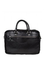 Cowboysbag - Bag Washington - zwarte leren 15.6 inch laptoptas - Black
