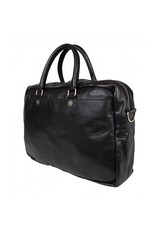 Cowboysbag - Bag Washington - zwarte leren 15.6 inch laptoptas - Black