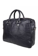 Cowboysbag - Bag Washington - zwarte leren 15.6 inch laptoptas - Black