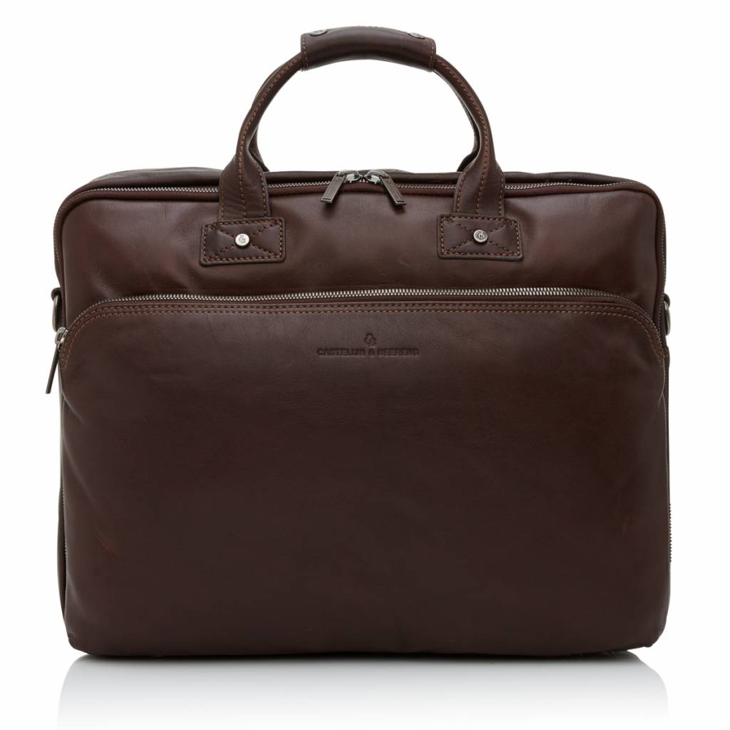 Castelijn en Beerens Castelijn & Beerens Firenze Business Laptopbag 17" mocca