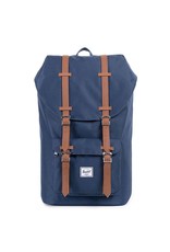 Herschel Herschel Little America Navy Tan rugzak laptoprugzak met flap