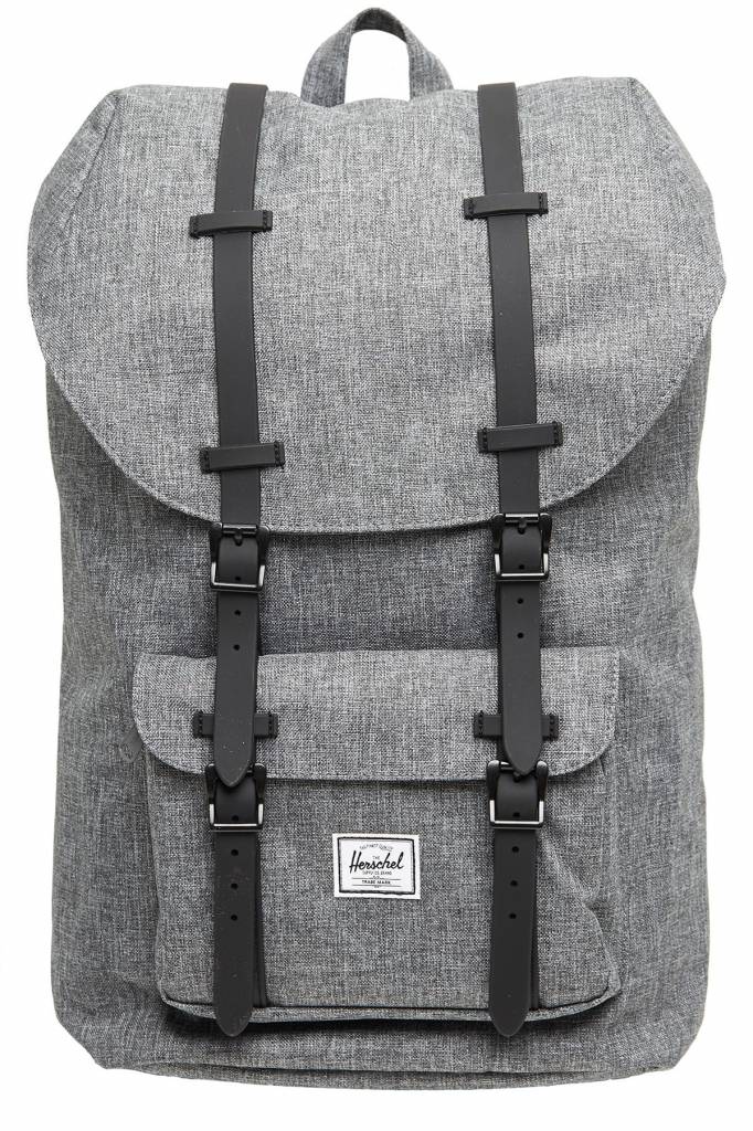herschel little america crosshatch black
