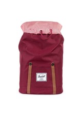Herschel Herschel Retreat Windsor Wine/Tan Synthetic leather rugzak  schooltas met 15 inch laptopvak