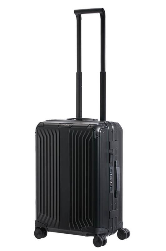 Samsonite Samsonite Lite-Box Alu Spinner 55 Aluminium handbagage Reiskoffer - zwart