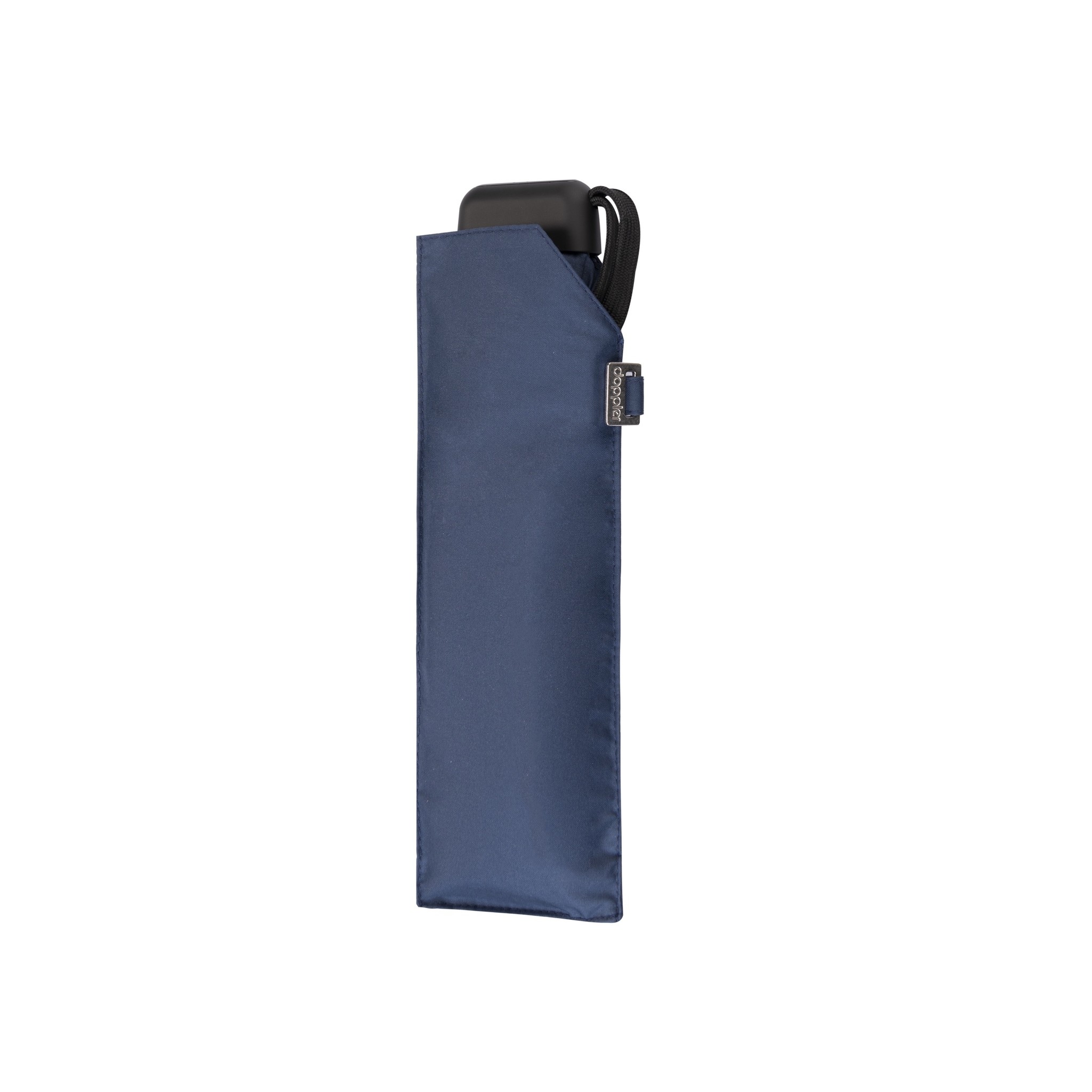 Doppler Doppler Carbonsteel mini slim - Navy - zeer lichte platte paraplu