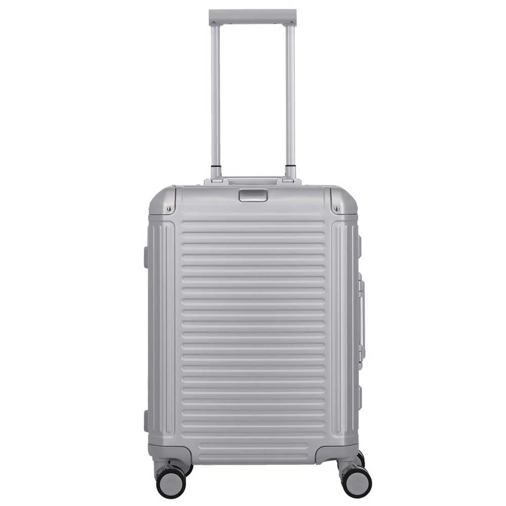 Travelite Next handbagagekoffer - Luxe Aluminium Trolley 55cm - zilver