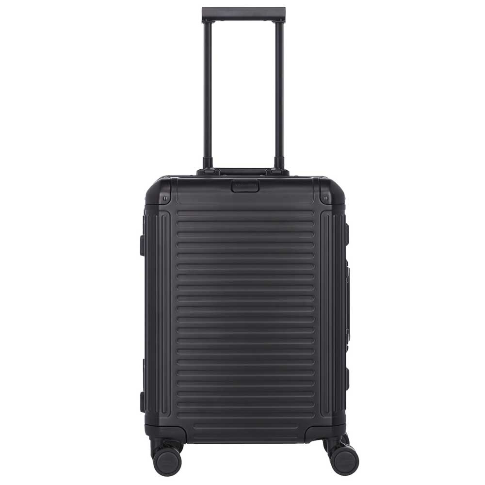 Travelite Next handbagagekoffer - Luxe Aluminium Trolley 55cm - zwart