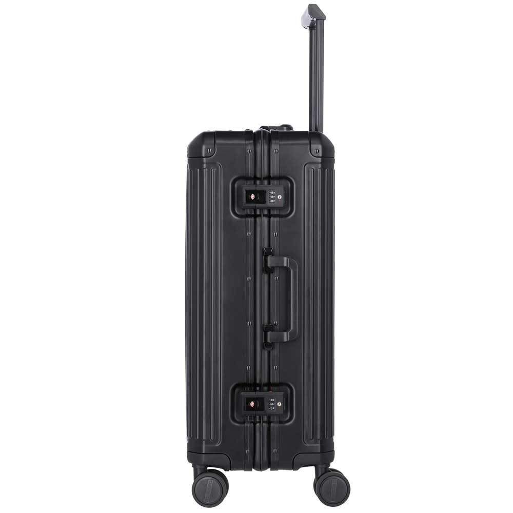 Travelite Travelite Next middenmaat koffer - Luxe Aluminium M Trolley 67cm - medium - zwart