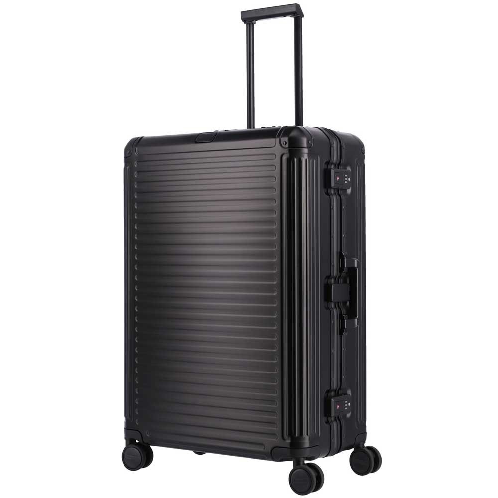 Travelite Travelite Next grote maat koffer - Luxe Aluminium L Trolley 77cm - Large - zwart