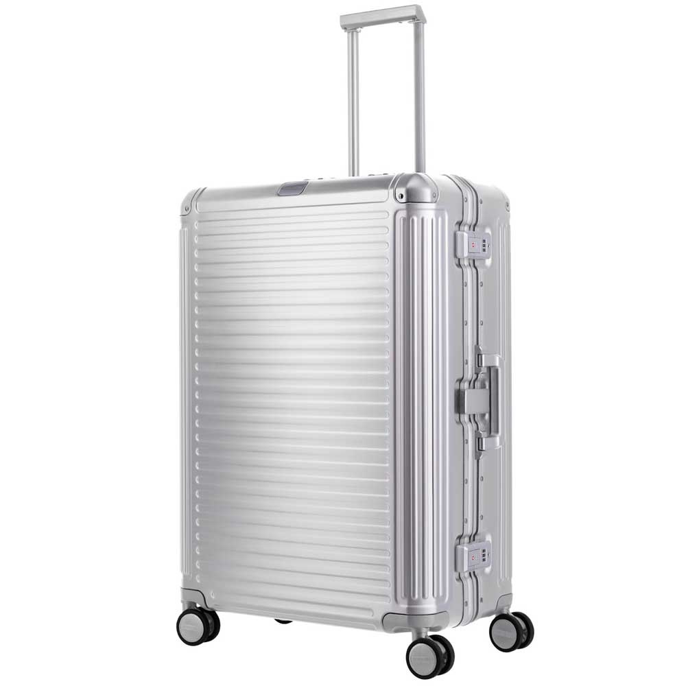 Travelite Travelite Next grote maat koffer - Luxe Aluminium L Trolley 77cm - Large -  zilver