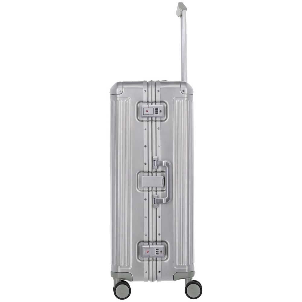 Travelite Travelite Next grote maat koffer - Luxe Aluminium L Trolley 77cm - Large -  zilver