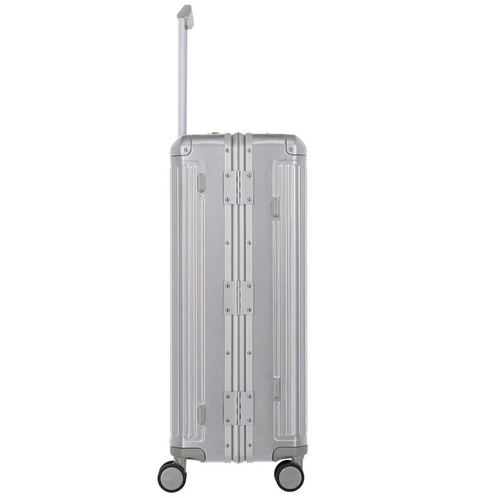 Travelite Travelite Next grote maat koffer - Luxe Aluminium L Trolley 77cm - Large -  zilver