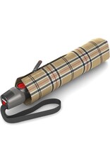 Knirps Knirps T-200 M Duomatic Windproof Paraplu  - Check Beige