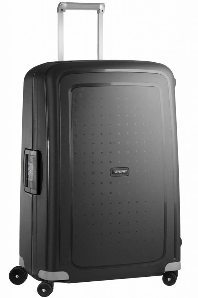 Samsonite Samsonite S'Cure Spinner 75cm Black  spinner grote maat koffer