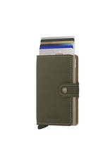 Secrid Secrid Mini Wallet Saffiano Olive - pasjeshouder portemonnee
