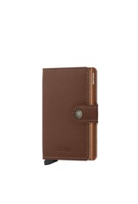Secrid Secrid Mini Wallet Saffiano Caramel - pasjeshouder portemonnee