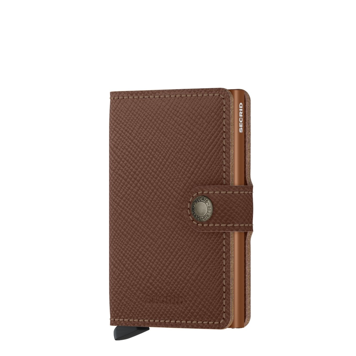 Secrid Secrid Mini Wallet Saffiano Caramel - pasjeshouder portemonnee