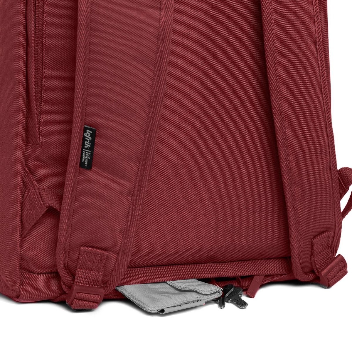 Lefrik Lefrik Roll Top backpack - Eco Friendly - Recycled Materiaal - Granate
