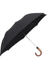 Knirps Knirps opvouwbare paraplu - S.570 Large Automatic Zwart - met houten handgreep