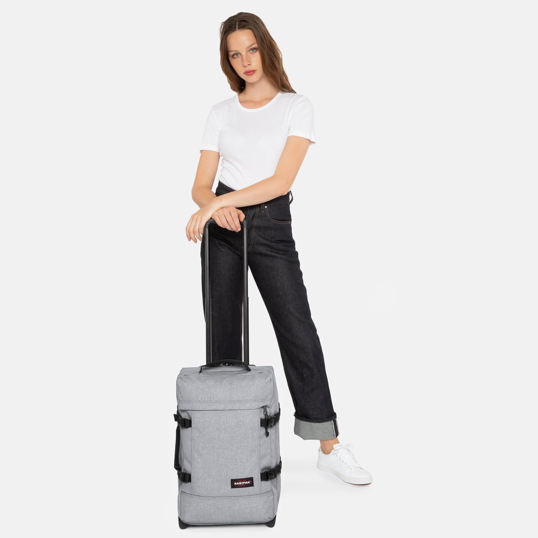 Eastpak Eastpak Strapverz S  handbagage rugzak trolley reiskoffer - Black Denim