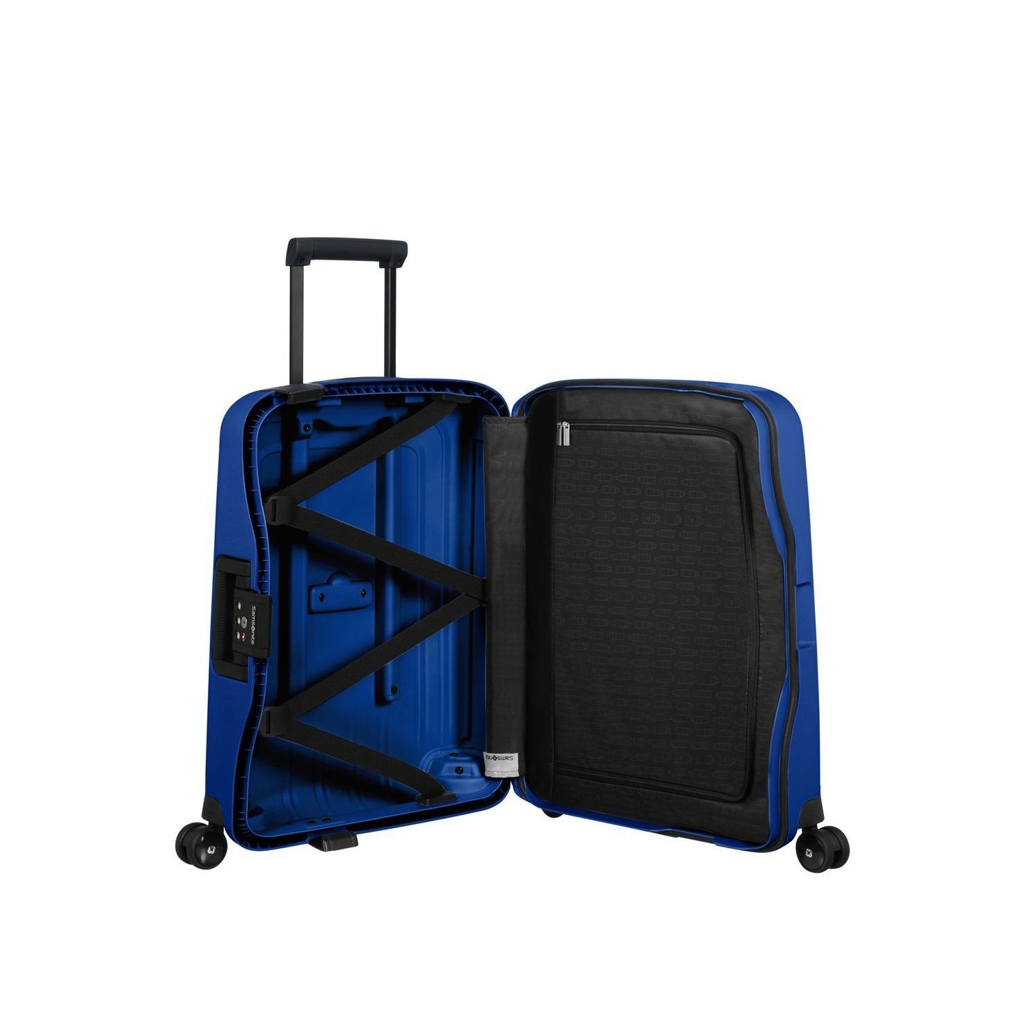 Samsonite Samsonite S'Cure Spinner 55cm handbagage reiskoffer Cool Blue / Black