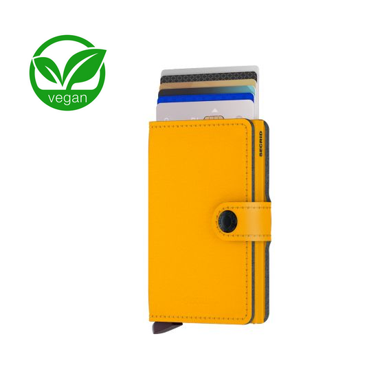 Secrid Vegan Secrid Mini Wallet Yard Powder Ochre Cardprotector Portemonnee