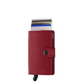 Secrid Secrid Mini Wallet Veg Rosso Bordeaux portemonnee