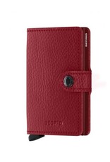 Secrid Secrid Mini Wallet Veg Rosso Bordeaux uitschuifbare pasjeshouder portemonnee