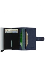 Secrid Secrid Mini Wallet Veg Navy Silver uitschuifbare pasjeshouder portemonnee