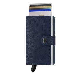 Secrid Secrid Mini Wallet Veg Navy Silver portemonnee