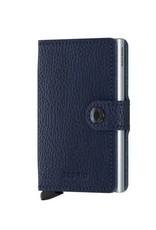 Secrid Secrid Mini Wallet Veg Navy Silver uitschuifbare pasjeshouder portemonnee