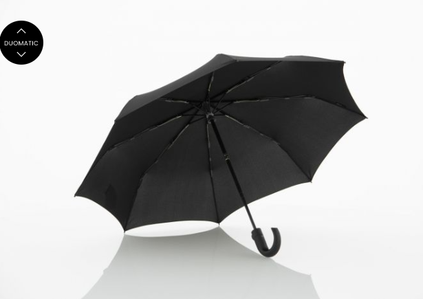 Knirps Knirps T260 Duomatic Paraplu Zwart – Windproof & Automatisch | Cargo Travelshop Arnhem