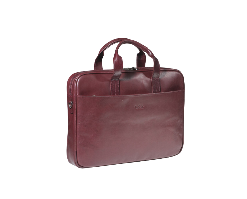 Tony Perotti Italiaans 1 laptoptas - Bordeaux rood Cargotravelshop.nl