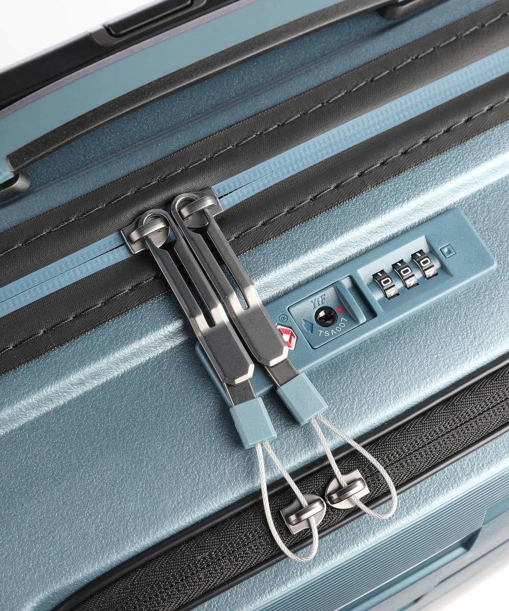 Travelite Travelite Air Base Spinner 55 - harde handbagagekoffer met voorvak - Ice Blue